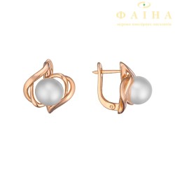 Золоті сережки з перлами (2191690101)