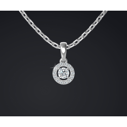 Золотий кулон з діамантом (33511)