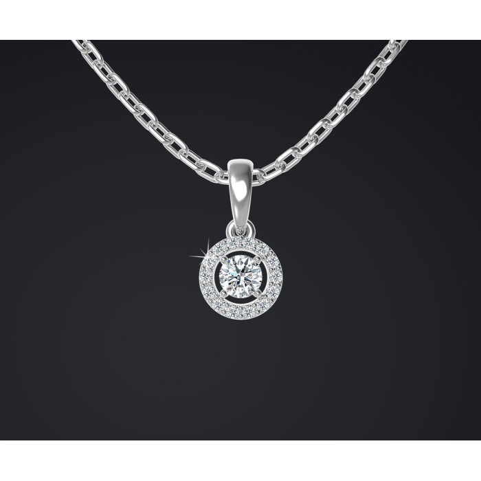 Золотой кулон с бриллиантом (33511)