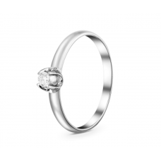 Кольцо бриллиантовое из белого золота (к1323)