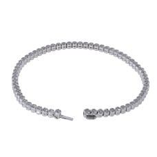 Браслет з діамантом з білого золота (б552-2-18.0б-бр)