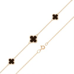 Браслет Van Cleef з агатом червоне золото (1б015/67б)