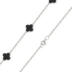 Браслет Van Cleef с агатом из белого золота (3б003/67б)