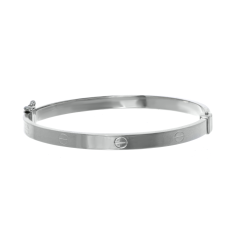 Браслет жорсткий Cartier біле золото (4006-1/1)
