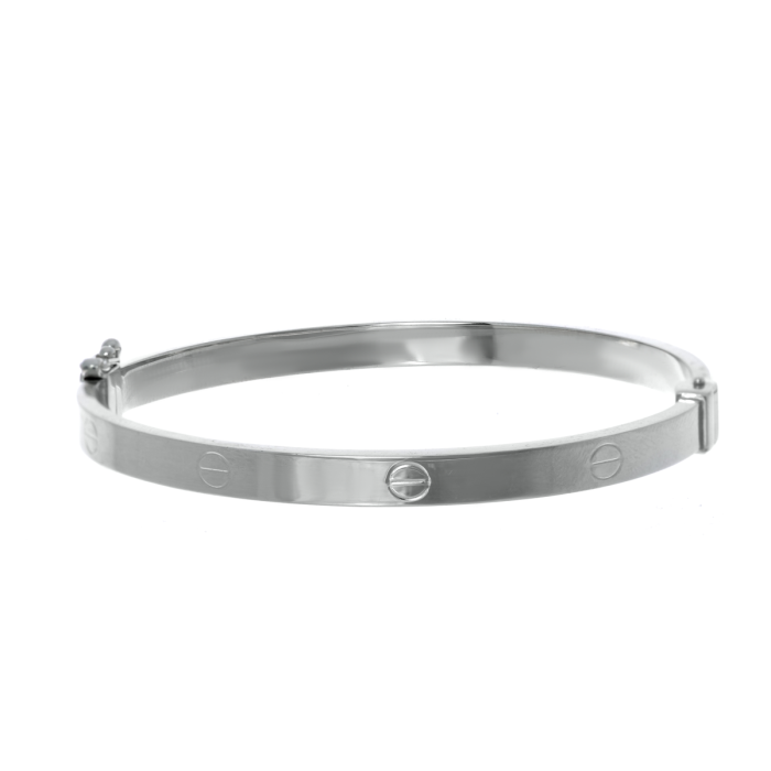 Браслет жорсткий Cartier біле золото (4006-1/1)