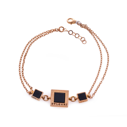 Браслет брендовый в стиле Bvlgari из красного золота (20146)