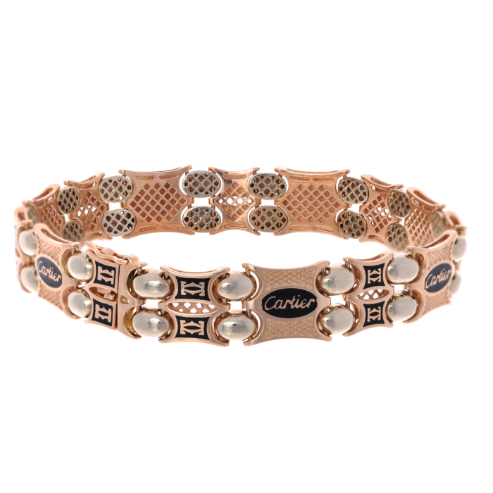 Браслет литой Cartier из красного золота (б0010/2)