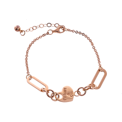 Браслет брендовый в стиле Tiffany из красного золота (tiffany1)