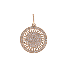 Кулон с камнем из красного золота (314951)