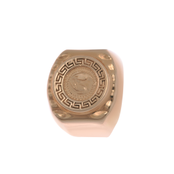 Печатка брендова Versace з червоного золота (versace)