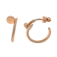 Сережки-пусети брендові Цвях з червоного золота (104-0408)