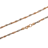 Ланцюжок плетіння водоспад червоне золото (1106/1-б)