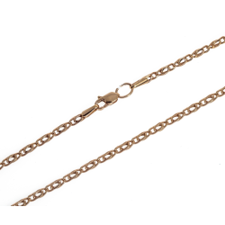 Ланцюжок плетіння Пташине око червоне золото (птич.глаз3.0)