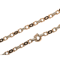 Цепь литая Cartier из красного золота (ц0024)