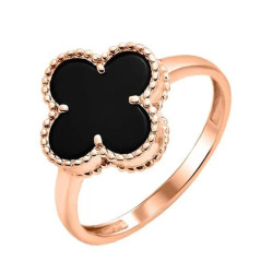 Каблучка Van Cleef з агатом з червоного золота (1к123/67б)