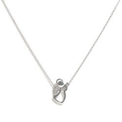 Золотая цепь-колье с бриллиантом (104-10034)