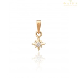 Золотий кулон з фіанітом (3125001)