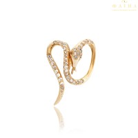 Золотой кулон с фианитом (3136041)