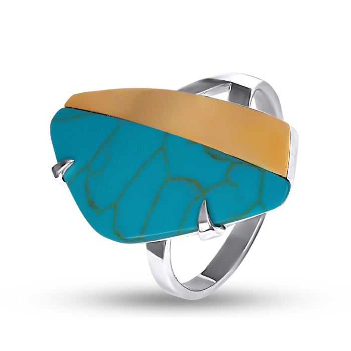 Серебряное кольцо с натуральным камнем (189)