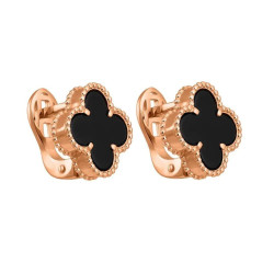 Серьги Van Cleef с агатом из красного золота (1с128/67б)
