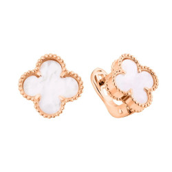 Серьги Van Cleef с перламутром из красного золота (1с128/68б)