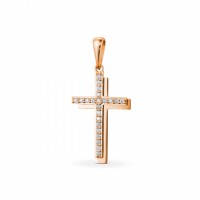 Золотий хрест з діамантом (433)