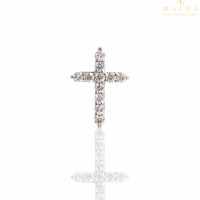 Золотий хрест з діамантом (092б)