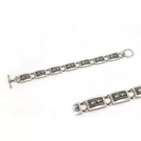 Браслет без каменів срібний (хургада)