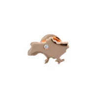 Сережки-пусети символіка моно з червоного золота (2416001)